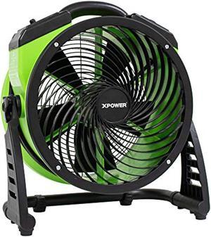 xpower fc-250d heavy duty whole room 13" air circulator utility fan - green