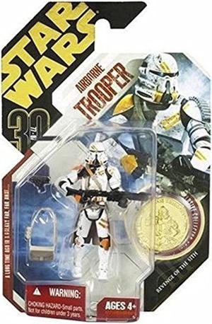 star wars airborne trooper gold coin galactic hunt chase figure