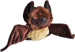 wild republic bat plush, stuffed animal, plush toy, gifts for kids, hug'ems 7 inches
