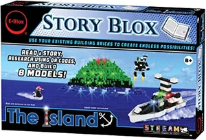 e-blox stories blox builder - the island led light-up building blocks stories toy set for kids ages 8+ e-blox stories blox builder - the island led light-up building blocks stories toy set for kids ages 8+