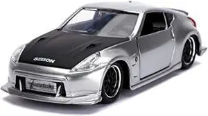 jada toys fast & furious 2009 nissan 370z 1:32 scale die-cast vehicle, silver