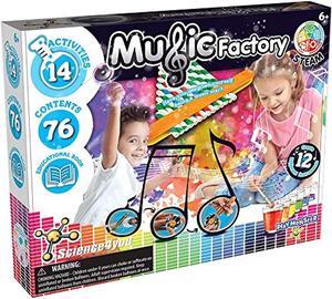 science4you - music factory -- 14 sonic experiments to listen and play -- fun, education activity for kids ages 6+