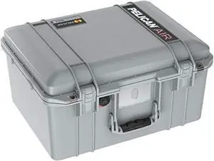 pelican air 1557 case no foam (2020 edition with push button latches) - silver, 015570-0011-180