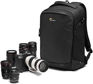 lowepro flipside bp 400 aw iii mirrorless and dslr camera backpack - black - with rear access - with side access - with adjustable dividers - for mirrorless like sony ?7 - lp37352-