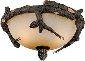 vaxcel lk51218wp 14-1/2-inch light kit, weathered patina, brown
