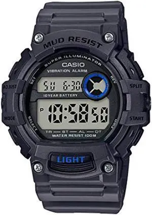 casio men's mud resistant 10-year battery quartz watch with resin strap, black, 27.6 (model: trt-110h-8avcf) casio men's mud resistant 10-year battery quartz watch with resin strap, black, 27.6 (model: trt-110h-8avcf)