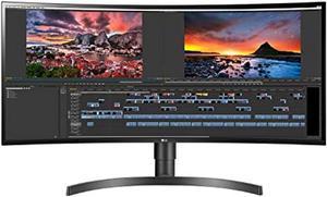 lg 34wn80cb 34 inch 219 curved ultrawide wqhd ips monitor with usb typec connectivity srgb 99 percentage color gamut and hdr10 compatibility black