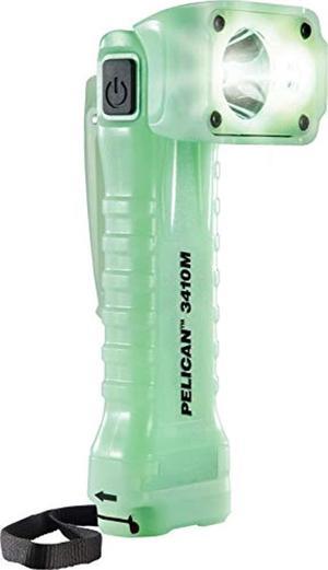 pelican 3410 right angle led flashlight with magnetic clip (photo luminescent body)