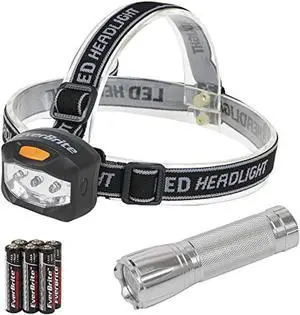 everbrite led flashlight and headlamp combo, model: e007000