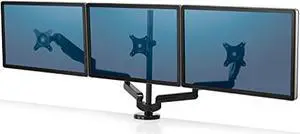 fellowes 8042601 platinum series triple monitor arm, 53 x 6 x 35, black