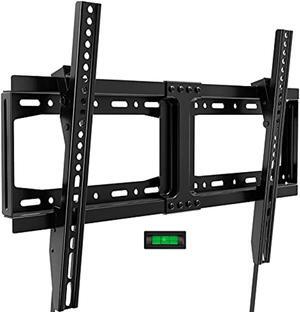 tilt tv wall mount low profile tv mount bracket for most 32-75 inch led lcd flat curved screen tvs, max vesa 600x400mm up to 165lbs fits 16?-24? wood studs , unique strap design for quick release lock