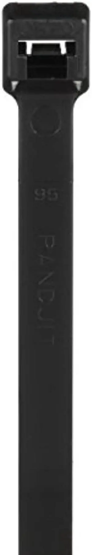 Panduit PLT5H-C0 Pan-Ty Weather Resistant Nylon Cable Ties, Heavy Cross Section, 17.7" Length, Black, 1000-Pack
