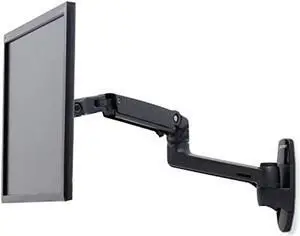 lx 45-243-224 matte black wall mount arm