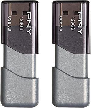pny 128gb turbo attach 3 usb 3.0 flash drive, 2-pack