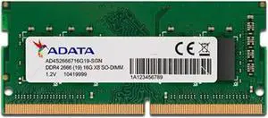 ADATA Premier Single 16GB (1x16GB) DDR4 2666Mhz PC4-21300 260-Pin SODIMM Memory RAM Single