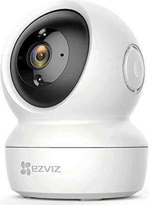 ezviz indoor security camera 1080p, wi-fi dome surveillance, night vision, motion detection, auto tracking baby/elder/pet, cloud storage/sd slot, 2-way audio, works with alexa,google (c6n)