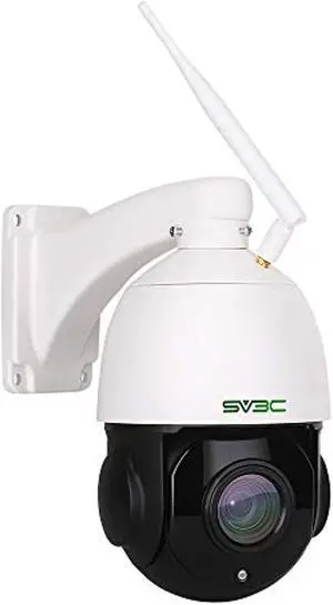 20x zoom ptz camera outdoor, sv3c 5mp wifi security cameras, pan tilt auto focus onvif ip camera supports browsers viewing, humanoid detection,196ft night vision,ip66 waterproof, audio, sd card record