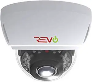 revo america aero 5 megapixel vari-focal lens indoor/outdoor ir vandal dome camera with 60 siamese cable, model number: racvdj2812-3