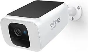 eufy security solocam s40, solar-powered, wireless outdoor security camera, battery camera, integrated solar panel, spotlight camera, 2k resolution, color night vision, wireless, wi-fi, no monthly fee