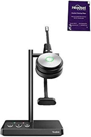 yealink wh62 wireless telephone headset teams certified for office ip voip phones pc computer laptop (wh62-mono, for uc optimized)