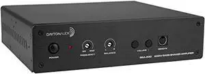 dayton audio bsa-200 200w bass shaker bridgeable stereo amplifier with remote