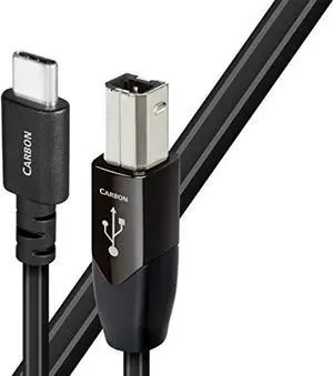 audioquest carbon usb b to c cable, 4.92 feet