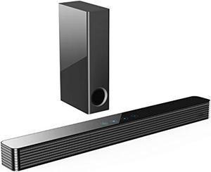 norcent kb2020 black mamba series 25-inch sound bar with sub-woofer, wired and wireless bluetooth 5.0 extra powerful bass speaker soundbar 2022 new version mb-2521