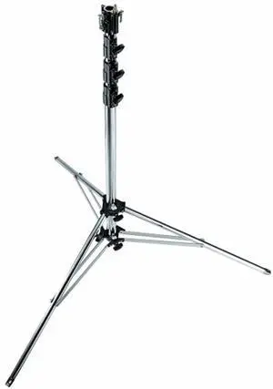 manfrotto 270csu 15.6-feet super steel stand with leveling leg (chrome)