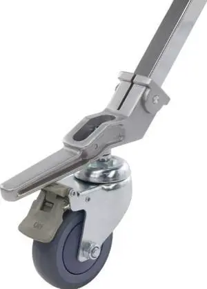 kupo 100mm caster with brake 25.4mm square adapter set of three (ks940712)