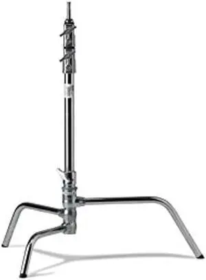 kupo 20in master c-stand with turtle base - silver (ks704112)