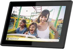 feelcare 15.6 inch 16gb wifi picture frame with fhd 1920x1080 ips display,touch screen,send photos or small videos from anywhere in the world, wall mountable, portrait and landscape(black)