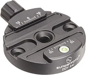 sunwayfoto ddy 64i quick-release clamp round black