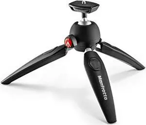 Manfrotto PIXI Evo 2-Section Aluminum Mini Tripod, Black