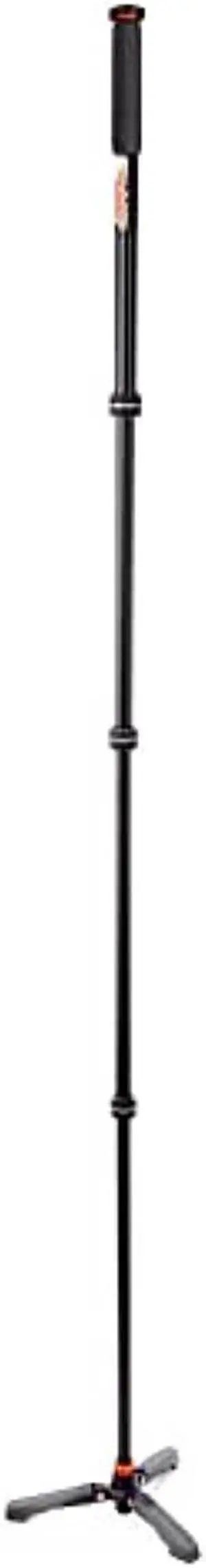 3 legged thing punks trent 2.0 monopod with docz2 foot spreader kit - lightweight magnesium alloy camera monopod with multiple uses for heavy equipment - grey