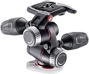 manfrotto x-pro 3-way tripod head, for camera tripods, fluid ball head, camera stabilizer, photography accessories for content creation, professional photography