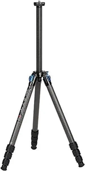 sirui st-124 carbon fiber tripod with triangular centre column, waterproof, travel tripod for cameras, 4 sections, 62.2inch, load 26lbs