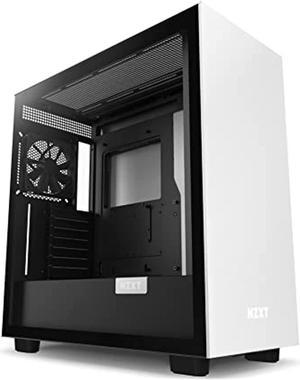 NZXT H7 - Mid-Tower PC Gaming Case - Tempered Glass - Enhanced Cable Management  - White & Black