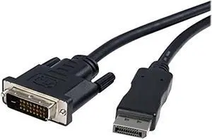 axiom displayport male to dual link dvi-d male adapter cable 3ft, dpmdldvidm03-ax