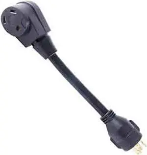 superior electric rva1537 generator 30 amp 3 pole nema l5-30p to rv 30 amp female nema tt-30r 12 inch 10awg/3 cord