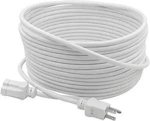 prime wire & cable ec883627 16/3 sjtw landscape extension cord, 35 feet (white), 1 pack