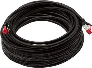 triplett 75' black cat6a 10gbps professional grade sstp 26awg patch cable (cat6a-75bk)