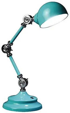 OttLite F1485TU9-SHPR Wellness Series Revive LED Desk Lamp - 15.5" High - Turquoise