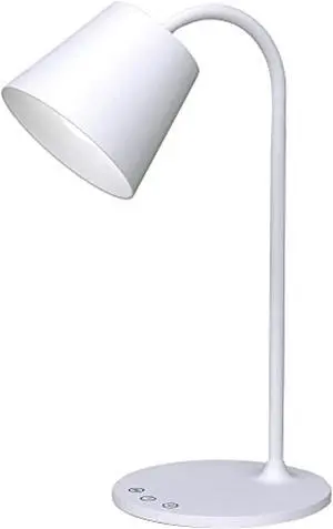 realspace kessly led desk lamp with usb port, 17"h, white