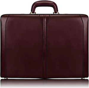 mcklein unisex attache, burgundy, medium mcklein unisex attache, burgundy, medium
