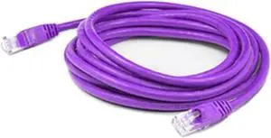 7ft rj-45 (male) to rj-45 (male) straight purple cat6 utp pvc copper patch cable