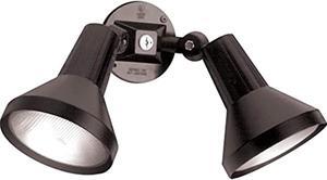 nuvo lighting sf77/701 two light outdoor flood light with adjustable swivel, black finish