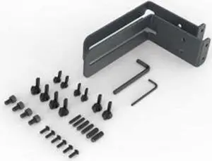 heckler design soundbar mount for av cart - black grey soundbar mount, w126177097 (black grey soundbar mount, grey, metal, grey, metal, 162 mm, 48 mm)