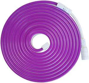 LED neon light strip 12V 2835 flexible waterproof strip 1M(purple)