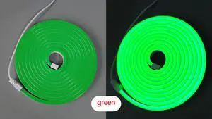 LED neon light 5V USB switch advertising modeling light bar (green)