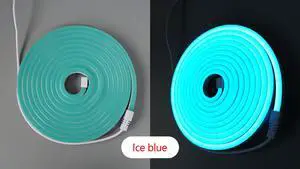 LED neon light 5V USB switch advertising modeling light bar (ice blue)